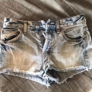 Free People jean shorts